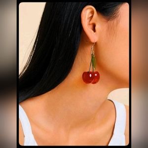 Cherry Drop Earrings